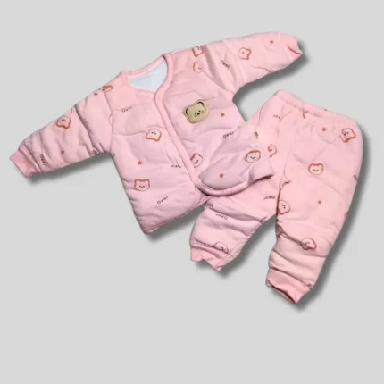 Pink Baby Winter Clothing Set - Warm & Stylish Outfit for Infants | TheLittleZone