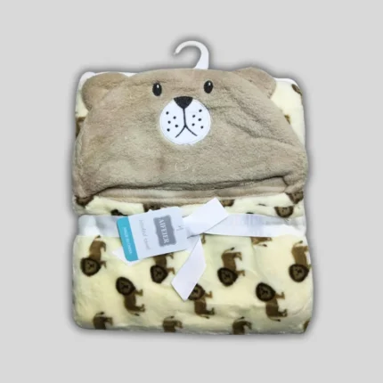 Soft Teddy Bear Hooded Wrapping Shawl for Babies | TheLittleZone